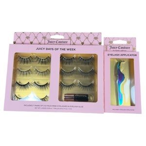 Juicy Couture Juicy Days Of The Week Black Full Strip Lashes & Glue